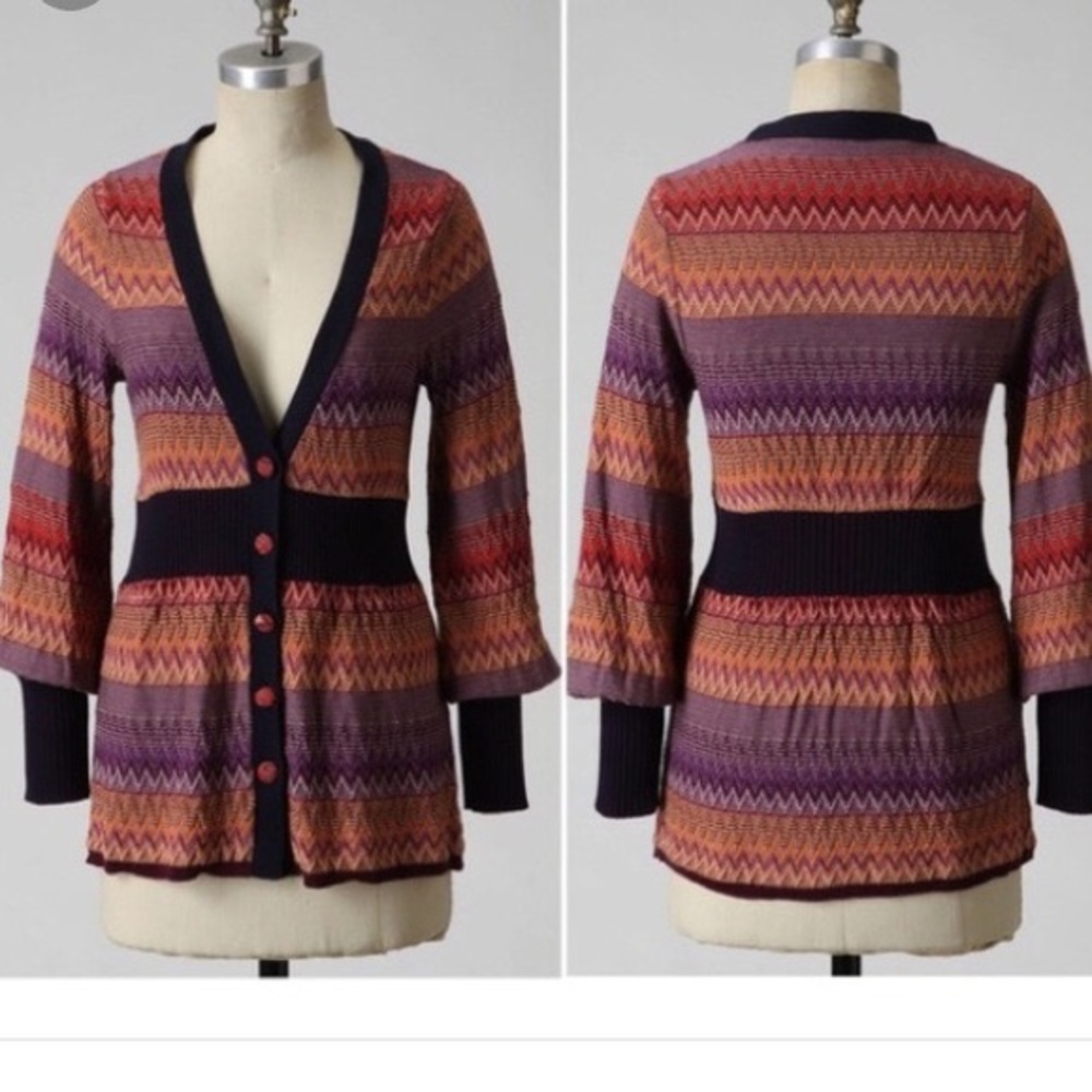 Anthropologie | Fiemma Chevron Cardigan - Picture 2 of 7